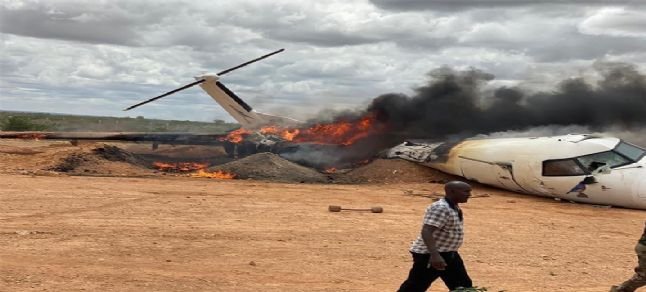 Somali’de kargo uçağı düştü