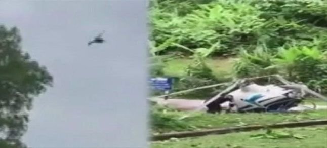 İki helikopter havada çarpıştı: 2 ölü