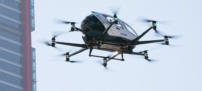 Drone taksiler ilk insansız uçuşunu gerçekleştirdi