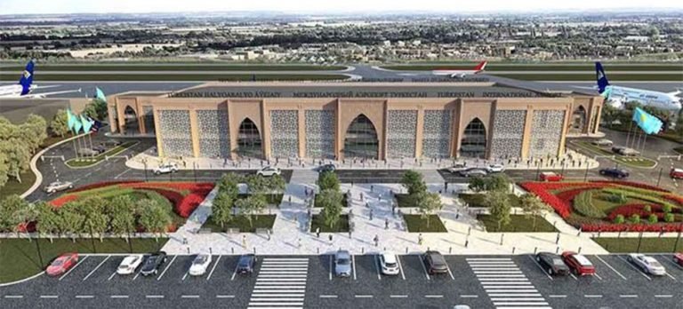 Türkistan Uluslararası Havalimanı hizmete açıldı