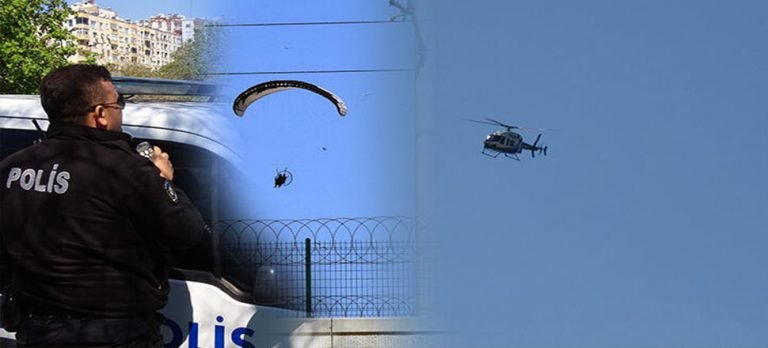 Adana semalarında izinsiz uçan paramotor polisi alarma geçti