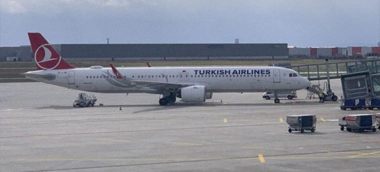 THY uçağından Almanya’da korkutan iniş