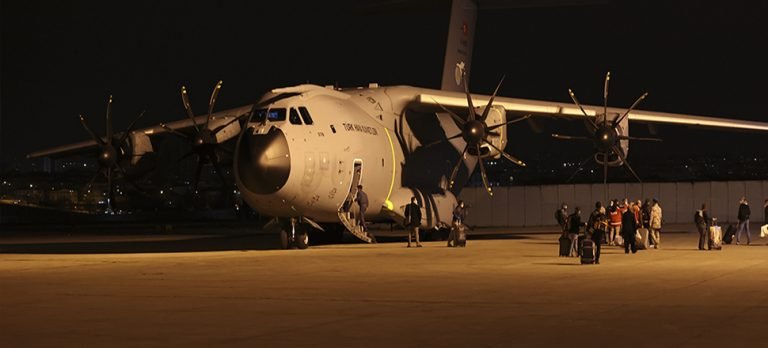 Yardım taşıyan askeri kargo uçağı Ankara’dan havalandı