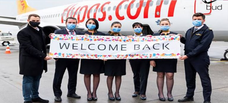 İlk Pegasus uçağını böyle karşıladılar