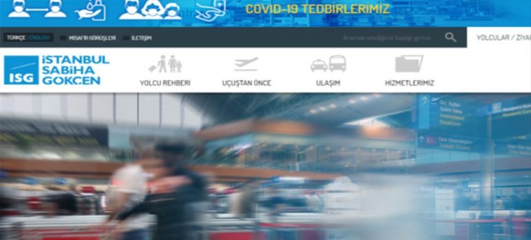 Sabiha Gökçen Uluslararası Havalimanı’nın web sayfası yenilendi