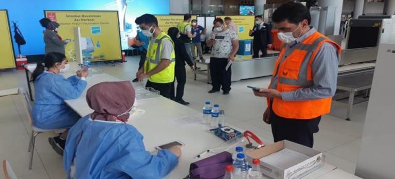 İstanbul Havalimanı Aşı Merkezi hizmete açıldı