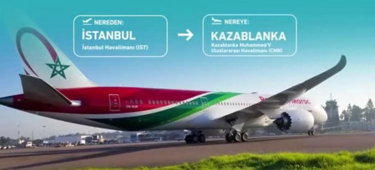 Royal Air Maroc, İstanbul-Kazablanka uçuşlarına yeniden başladı