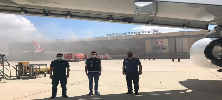 THY, uçak bakım hangarında yangın çıktı