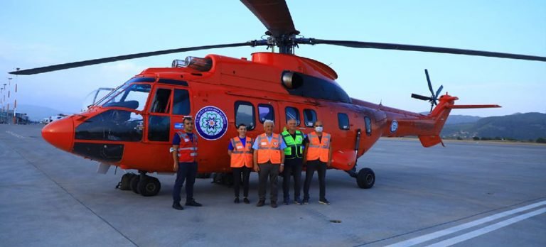 Muğla Belediyesi, 4.5 ton su kapasiteli helikopter getirdi