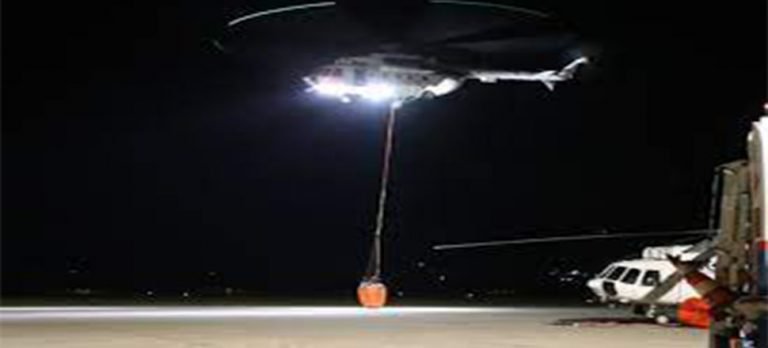 Isparta’daki yangına gece görüşlü helikopterle müdahale