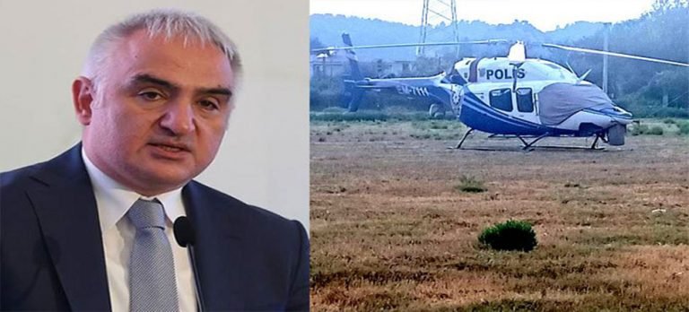 Ersoy’un bindiği helikopter, acil iniş yaptı