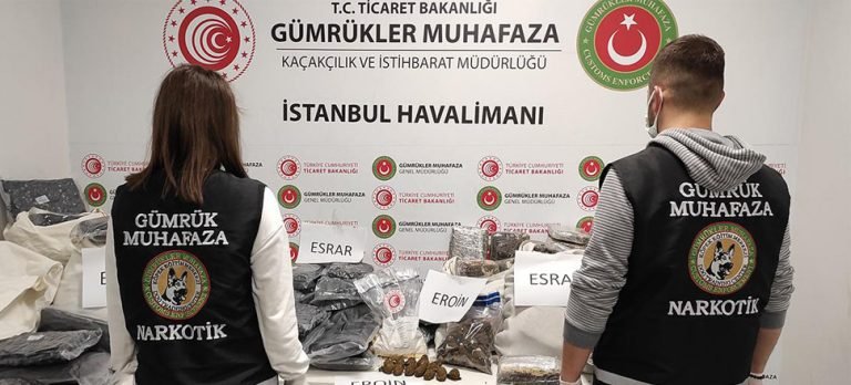 İstanbul Havalimanı’nda 4,3 ton uyuşturucu ele geçirildi