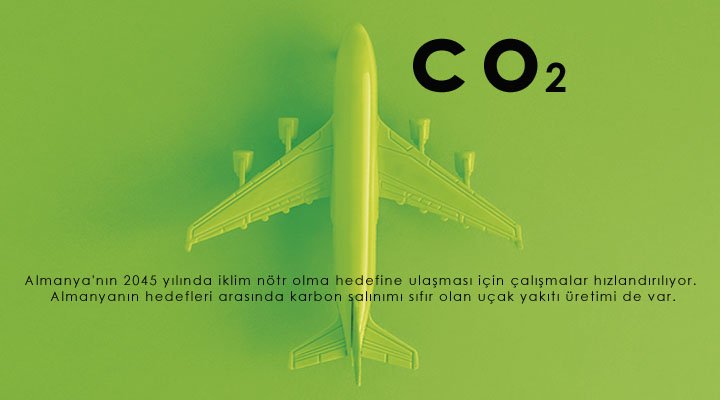 Karbon salınımı sıfır olan uçak yakıtı üretilecek