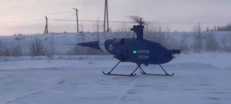 Rusya’da ilk kez mektup ve kargo paket teslimatında drone kullanıldı