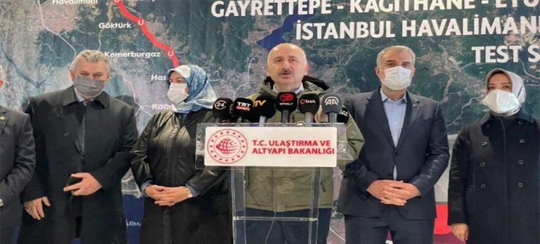 Gayrettepe-İstanbul Havalimanı metro hattında test sürüşleri başladı