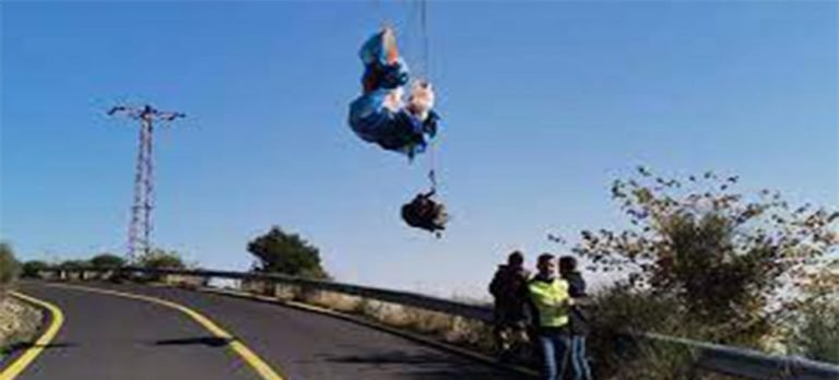Tekirdağ’da yamaç paraşütü pilotu elektrik tellerine takıldı