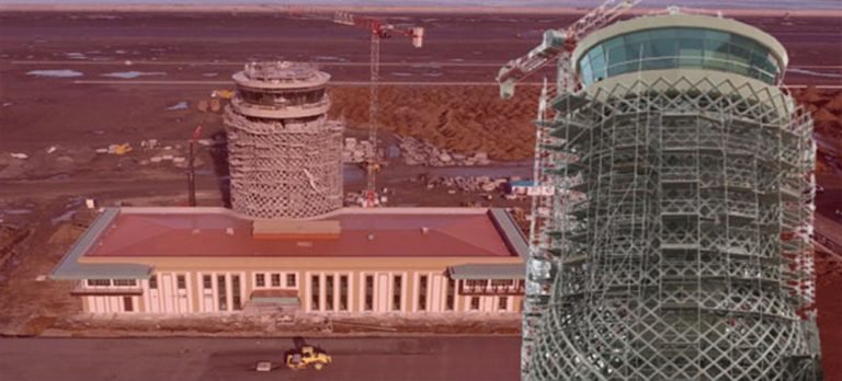 Rize-Artvin Havalimanı’nın ‘çay bardağı’ kulesi göründü
