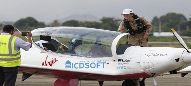 19 yaşındaki kadın tek başına küresel uçuş rekoru kırdı!