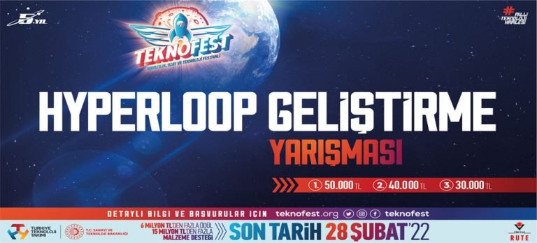 TEKNOFEST’ten Bir Yeni Yarışma Daha! Geleceğin Hyperloop Geliştirme Yarışması