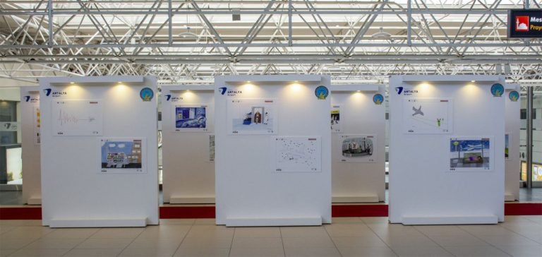 Havalimanı yarışması eserleri sergileniyor