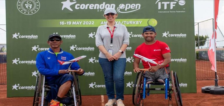 Corendon Airlines tekerlekli sandalye tenis turnuvaları sonuçlandı