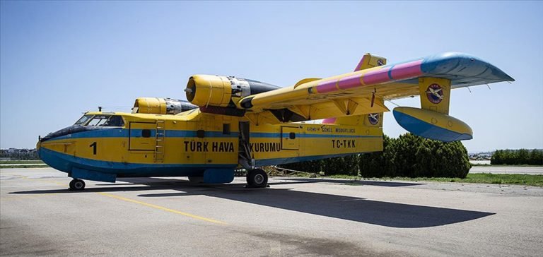 Türk Hava Kurumunun bakımı yapılan 4 amfibik uçağı orman yangınlarıyla mücadeleye hazır