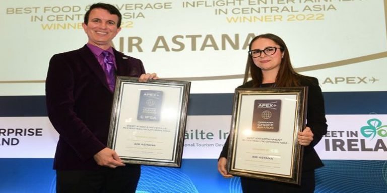 Air Astana, Havayolu Yolcu Deneyimi Derneği (APEX) ödülü aldı