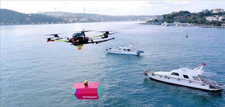 Yemeksepeti, dronla ilk yemek teslimatını başarıyla gerçekleştirdi