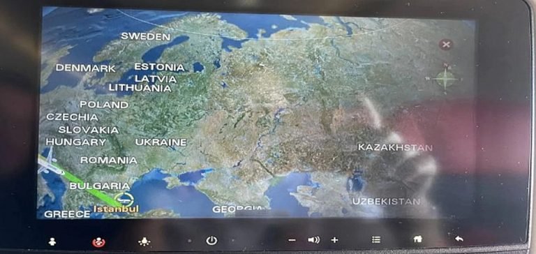 THY’ye harita tepkisi