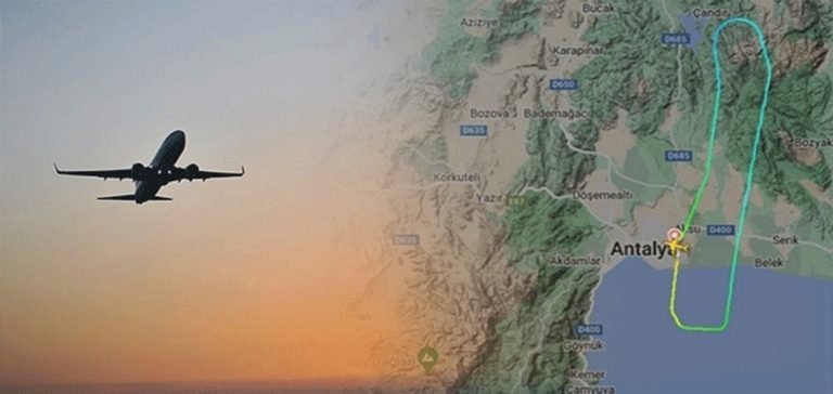 Antalya-Moskova seferi yapan uçakta panik