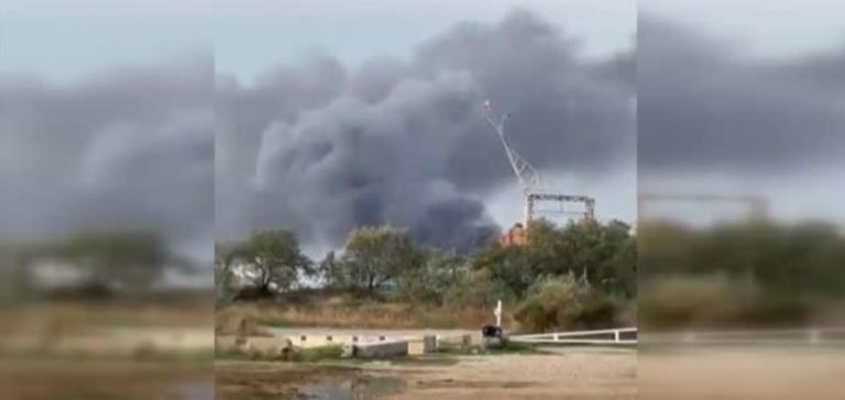 Korku dolu anlar! İnişe geçen uçak alev aldı