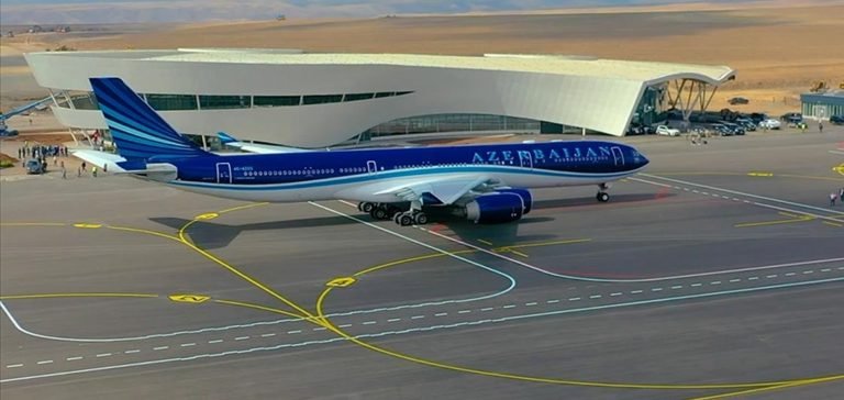 Erdoğan ve Aliyev’in açılışını yapacağı Zengilan Havalimanı 1,5 yılda inşa edildi