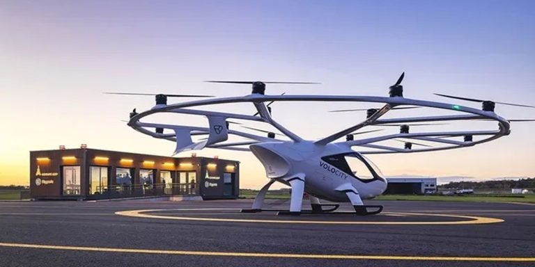 Uçan taksiler için yeni bir havaalanı terminali açıldı