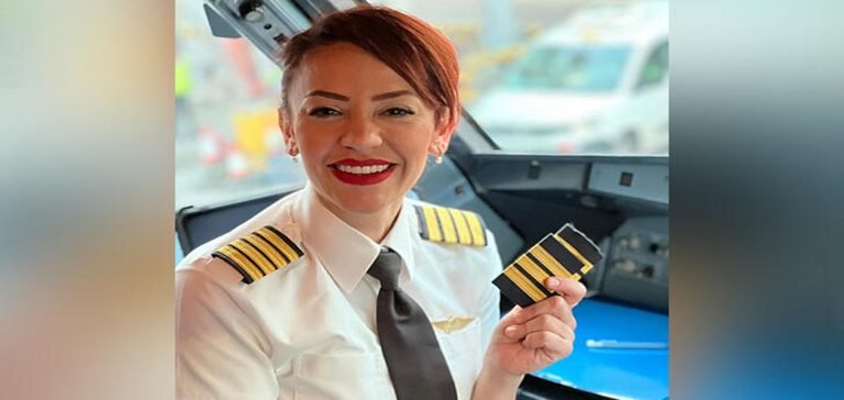 Türk kadın pilot Kuveyt’in ilk kadın kaptan pilotu oldu
