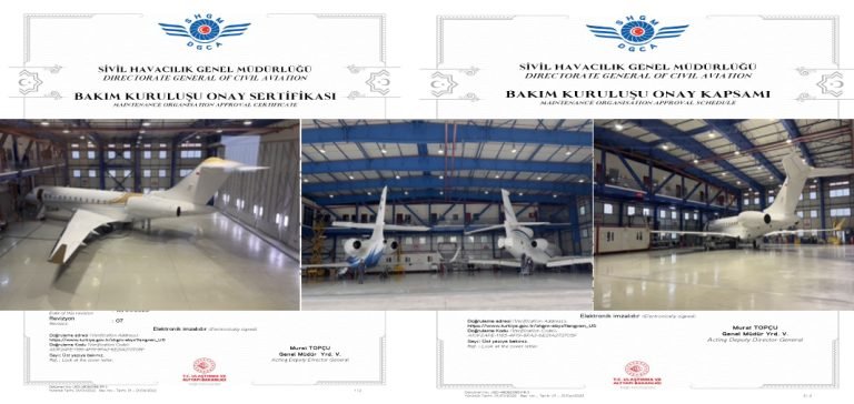 Falcon Aerospace SHY-145 Onaylı Bakım Kuruluşu Yetkisini Aldı