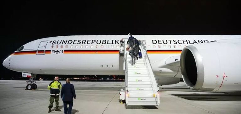 Scholz Latin Amerika’ya yeni başbakanlık uçağıyla gitti