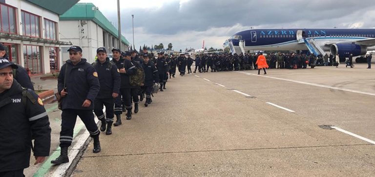 Azerbaycan arama kurtarma ekipleri Adana’ya ulaştı