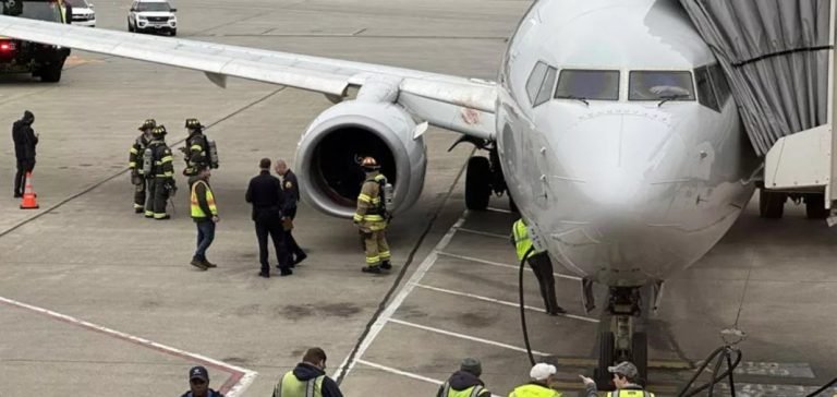 ABD’de motoru alev alan uçak Ohio’ya acil iniş yaptı