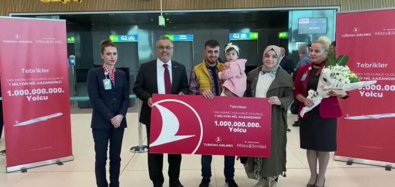 THY’den 1 milyarıncı yolcusuna 1 milyon mil