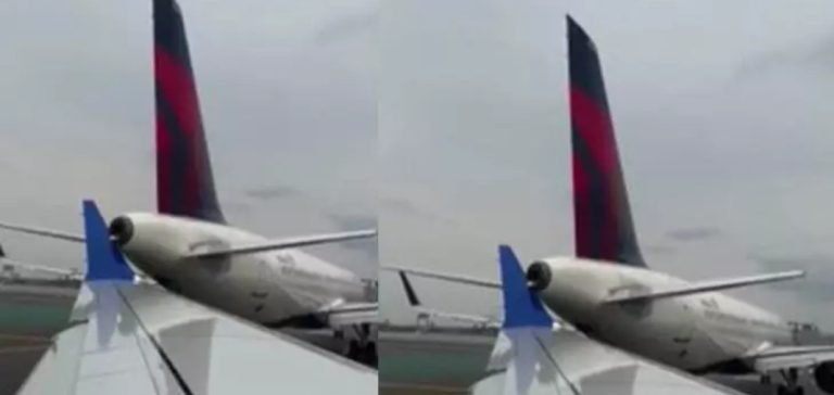 ABD’de yolcu uçağı, diğer uçağın sol kanadına çarptı