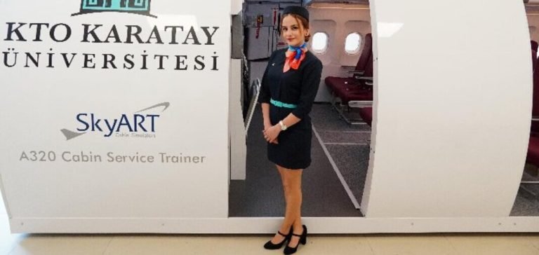 Gerçek uçak içinde ‘Mock-Up’ eğitimi KTO Karatay’da
