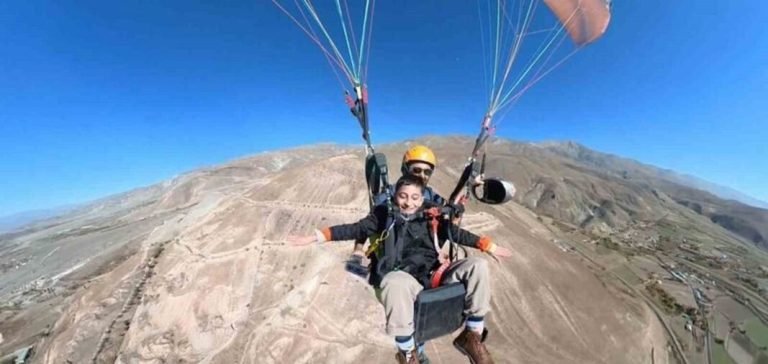 Erzincan’da Özel Çocuklar Yamaç Paraşütü Heyecanı Yaşadı