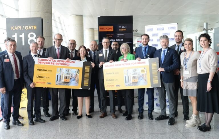 Pegasus Hava Yolları, Ankara-Lizbon uçuşlarını başlatarak iki başkenti birbirine bağlıyor