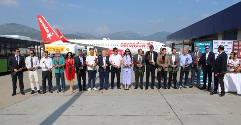Gazipaşa-Alanya Havalimanı Corendon’un ilk Brüksel uçusunu karşıladı