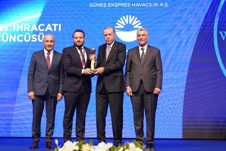SunExpress, Türkiye’nin Hizmet İhracatındaki Başarısını Ödülle Taçlandırdı