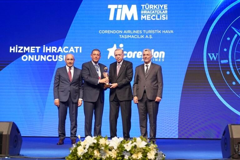 Corendon Airlines, Türkiye’nin gururu ihracat şampiyonları arasına adını  tekrar yazdırdı