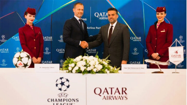 Qatar Airways, UEFA ile 500 Milyon Euro’luk Sponsorluk Anlaşması İmzaladı