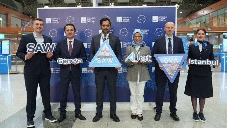 AJet’ten İsviçre’ye Yeni Hat: İstanbul-Cenevre Uçuşları Başladı