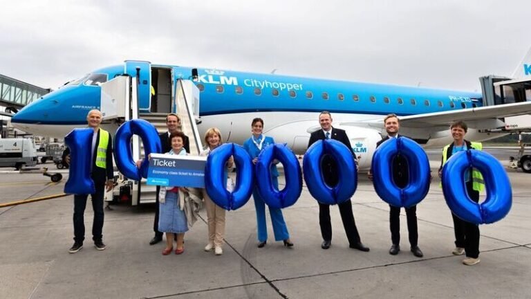 Ljubljana Havalimanı, KLM ile Gelen 1 Milyonuncu Yolcusunu Karşıladı