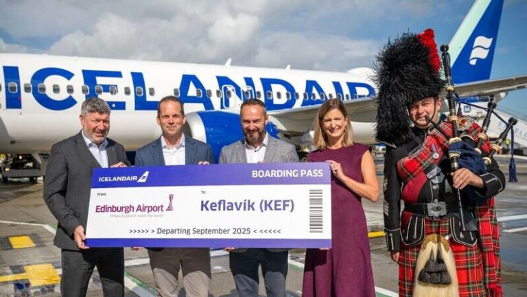 Icelandair’den Edinburgh’a Yeni Hat: Yıl Boyu Seferler Başlıyor
